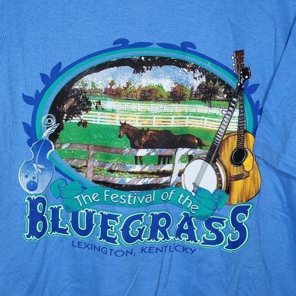 Vintage 90s The Festival of the Bluegrass Lexington KY Graphic T-Shirt Size XXL - Picture 3 of 4